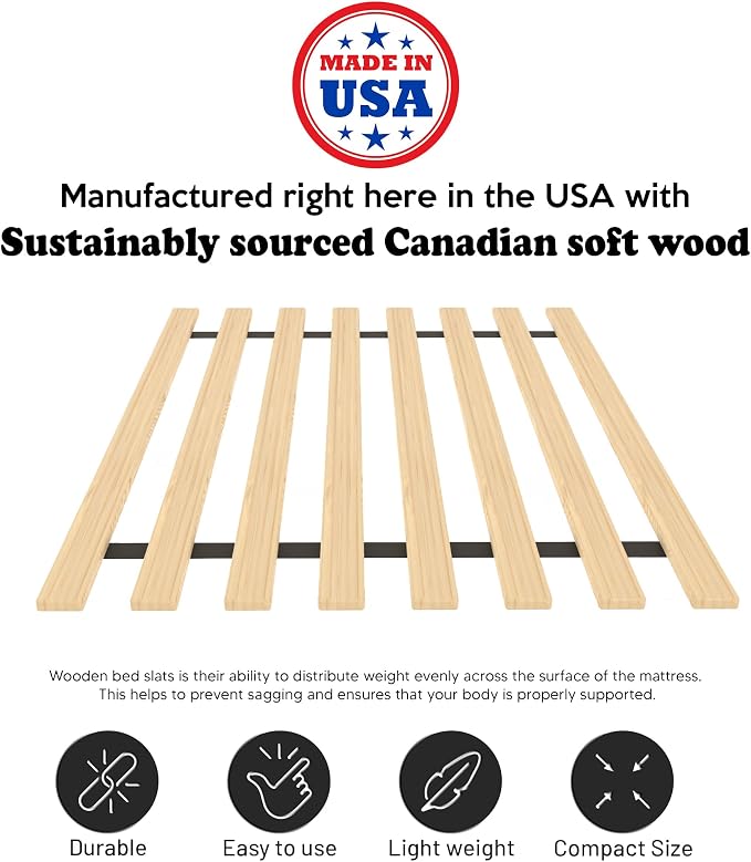 Greaton, 0.68-Inch Vertical Wooden Bunkie Board/Bed Slats - Image 5