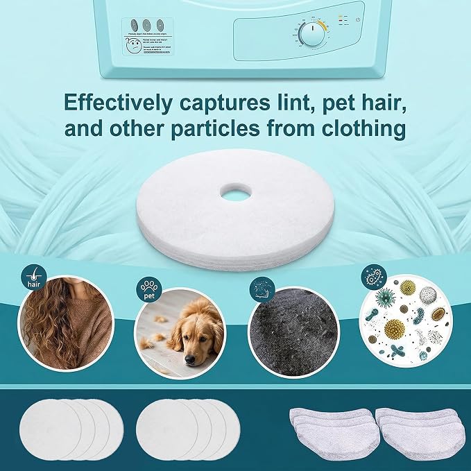 10Pcs Dryer Filter Replacement, Universal Cloth Dryer Replacement Include 8 - Image 4