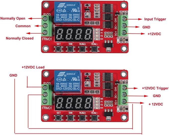 SEIWEI 5 V FRM01 Multifunction Infinite Loop Timing Self-Lock Relay Cycle Timer - Image 2