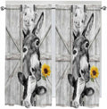 Grey Farmhouse Living Room Curtains 72 Inches Length, Vintage Sunflowers by Unknown