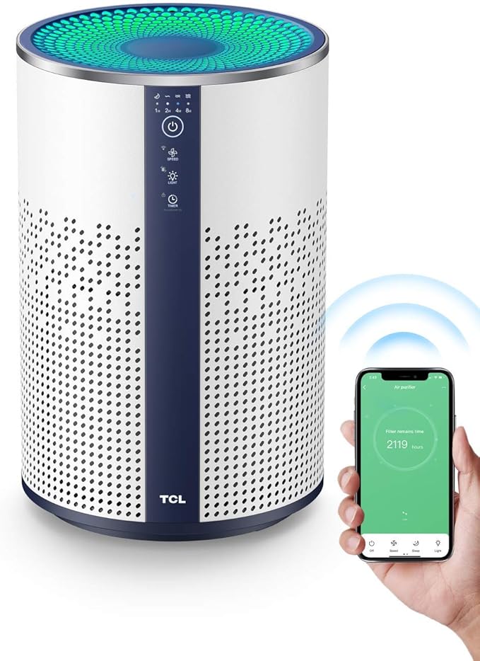 TCL Air Purifier for Home Room Bedroom, Smart WiFi Alexa Control, True H13 HEPA by TCL