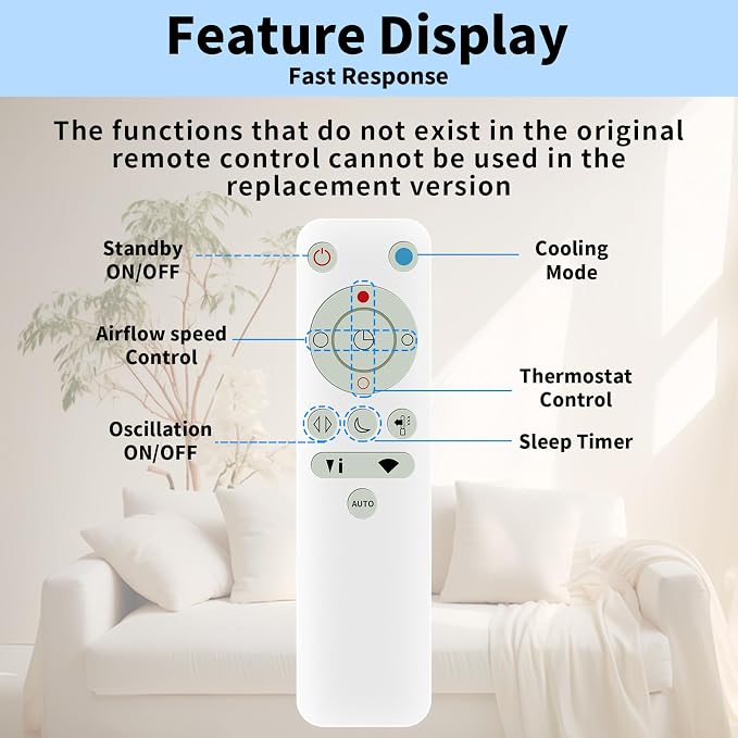 Upgrade Glowing Remote Control Replacement No Setup - Image 6