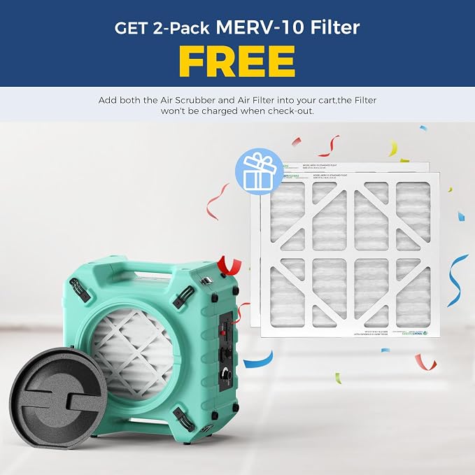 ALORAIR PureAiro HEPA Pro 770 industrial Air Scrubber, 3-Stage Filtration System - Image 2