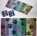 Yukro 2 Pack Fluorescent Light Covers Colorful Dog Paw Prints on The Board by Unknown