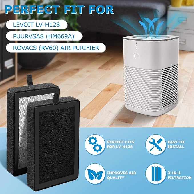 4 Pack LV-H128 Replacement Filter Compatible - Image 4