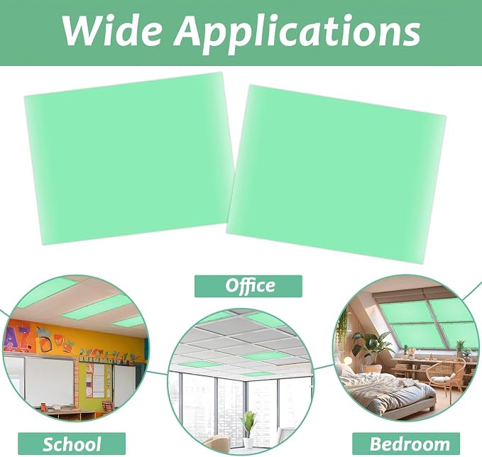 Wiooffen 4 Pcs Fluorescent Light Covers - Image 4