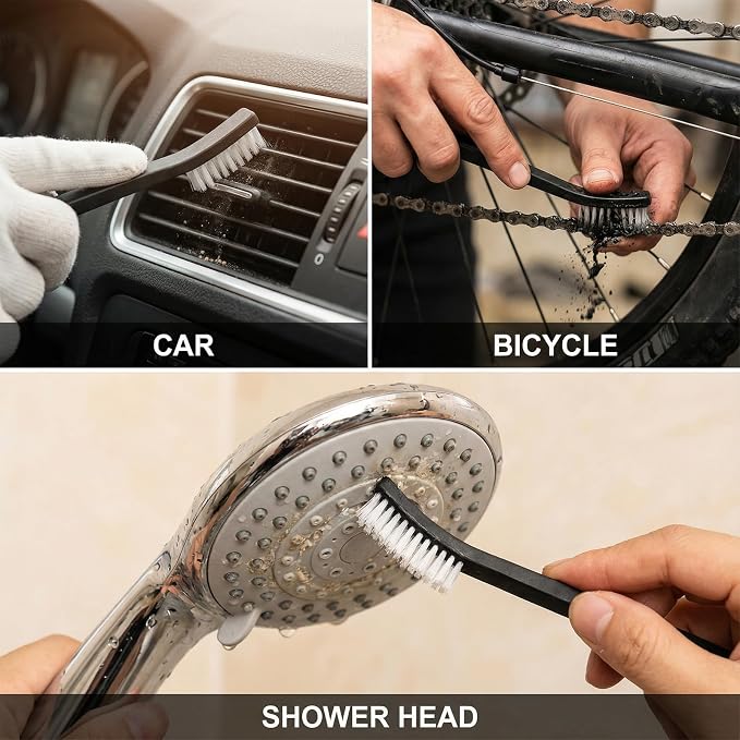 5Pcs Double-Ended Detail Cleaning Brush Nylon Brushes Small Detailing Crevice - Image 7