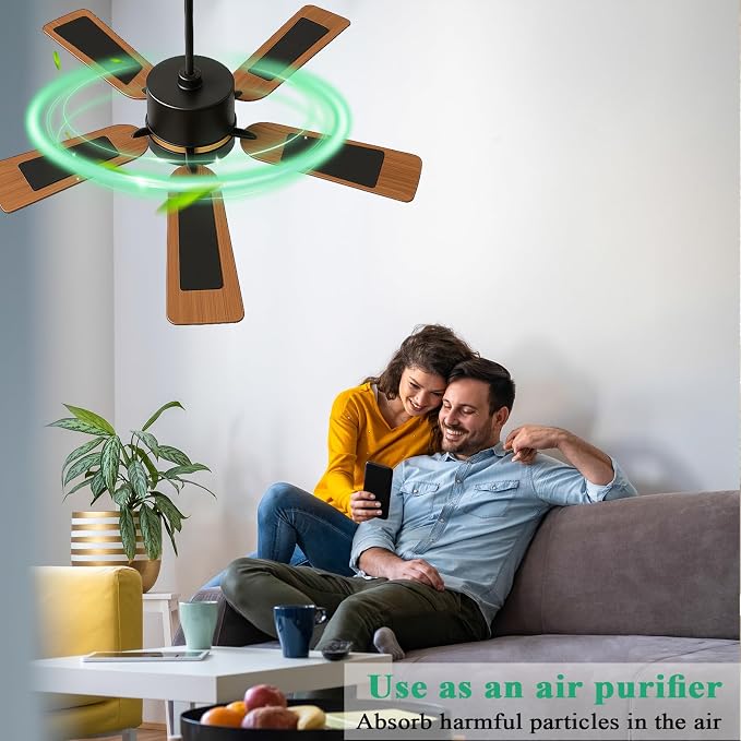 20 Pcs Ceiling Fan Filters for Blades, Fan Air Purifier Pads - Image 4