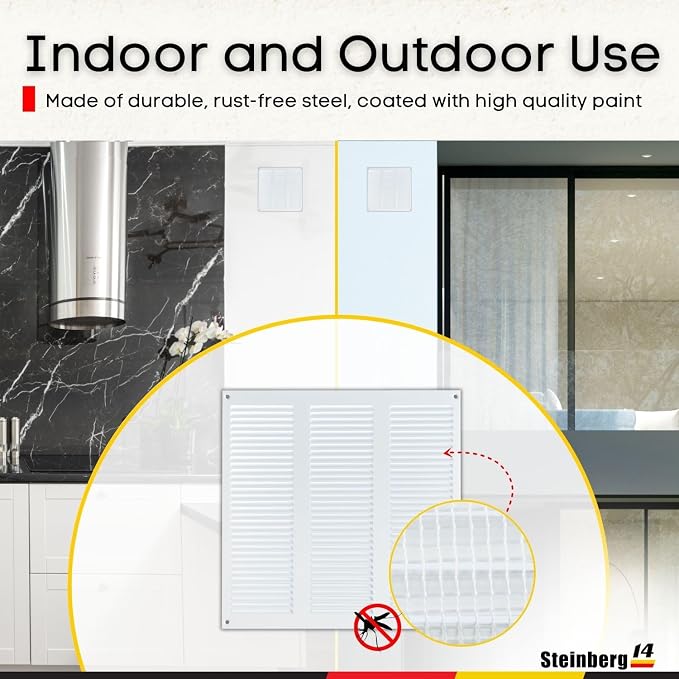 Steinberg14 White Vent Cover 10x10 - Image 6