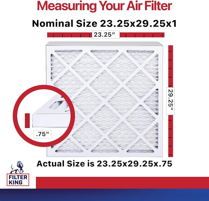 Filter King 23.25x29.25x1 Air Filter | 12-PACK | MERV 11 HVAC Pleated A/C - Image 2