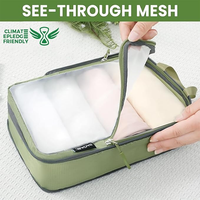 BAGAIL 6 Set Ultralight Compression Packing Cubes Packing Organizer - Image 3