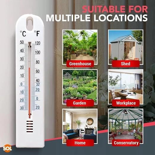 Wall Temperature Sensor, Indoor Temperature Meter, 8.07x1.69in Anti Glare - Image 5