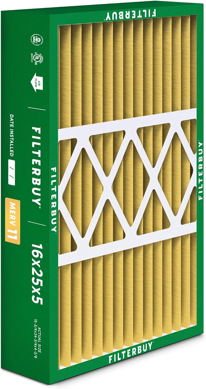 Filterbuy 16x25x5 Air Filter MERV 11 Superior Pet & Allergy Defense, Pleated - Image 8