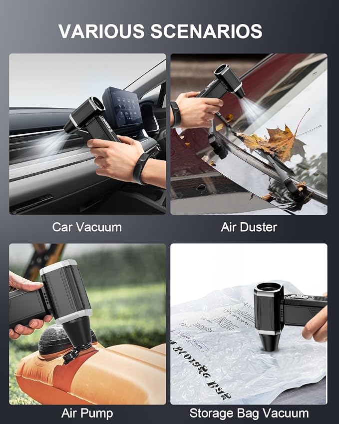 Electric Air Duster, Mini Vacuum Cleaner - Image 5