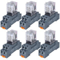 6PCS Electromagnetic Power Relay, 8-Pin 10A 24 DC Relay Coil by VAMRONE