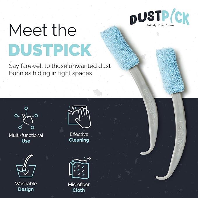 Reusable Microfiber Duster & Crevice Cleaning Brush | Versatile Cleaning Tools - Image 2