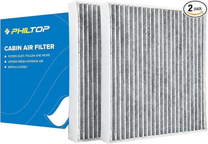 PHILTOP HEPA Cabin Air Filter w/Activated Carbon, Compatible by PHILTOP