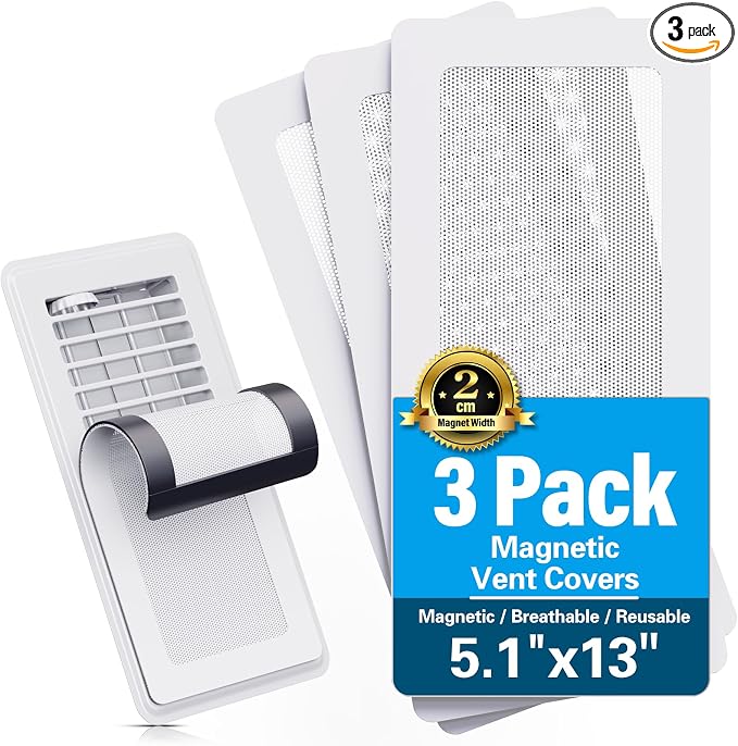 Magnetic Vent Screen Mesh Covers 3 Pack, Floor Vent Covers, Vent Covers by YEHANLY