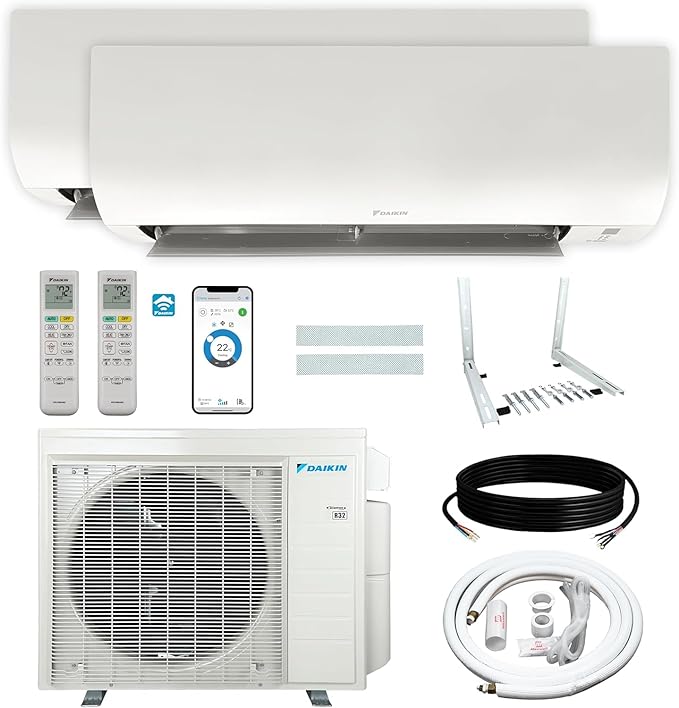 Daikin 24, 000 BTU 21SEER2 Dual Zone Mini Split Air Conditioner Heat Pump R-32 by Daikin