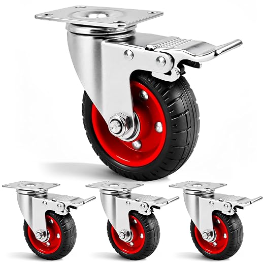 4 Inch Caster Wheels Heavy Duty by Unknown