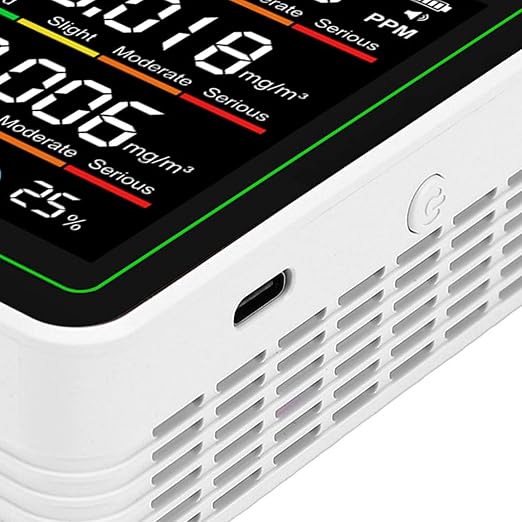 Aramox CO2 TVOC HCHO Indoor Air Quality Meter, 5 in 1 WiFi LCD Color Screen - Image 8