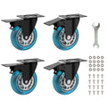 4 in Plate Caster Wheels by Apllamo