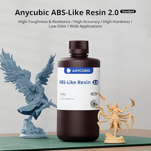 ANYCUBIC 2nd Gen Resin Technology ABS-Like Resin 2.0, 3D Printer Resin - Image 2
