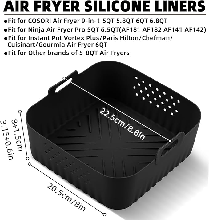 LYHOLKEER Air Fryer Liners Silicone - Image 2