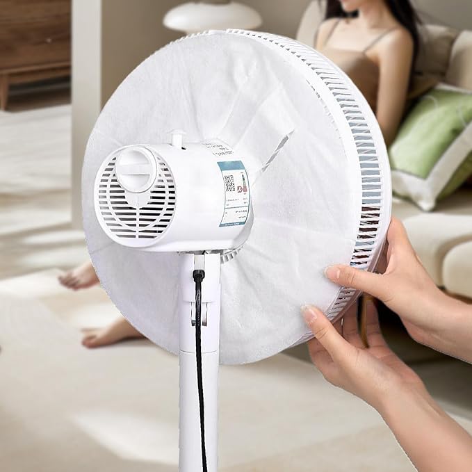 Summer Fan Dust Covers, Electric Fan Dust Cover | Easy Removal Guard Filter - Image 2