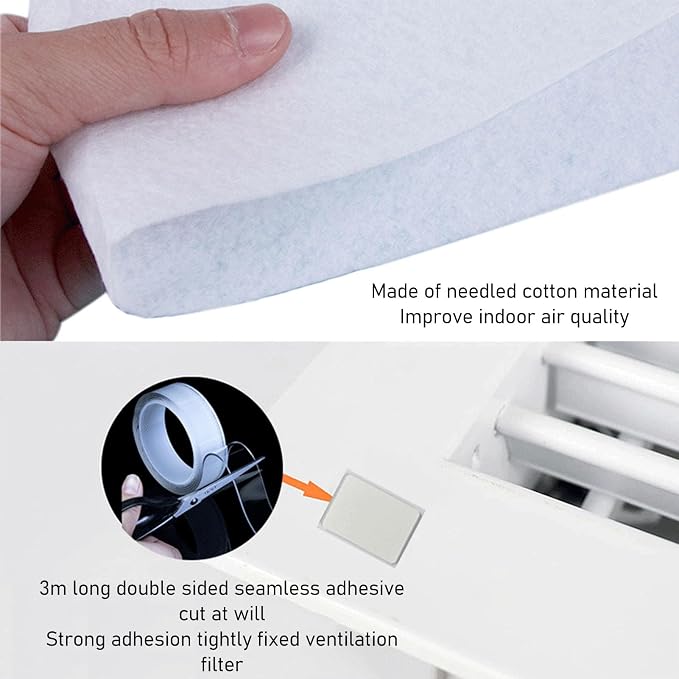 Air Vent Filter Kit Electrostatic Dust Control Vent Filter Large Size Easy - Image 9