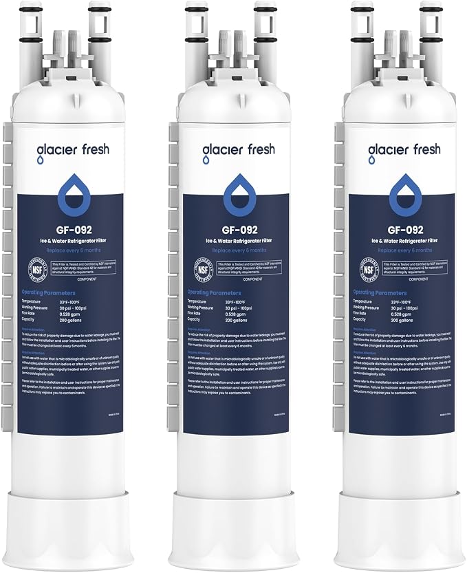GLACIER FRESH FPPWFU01 Water Filter Replacement by GLACIERFRESH