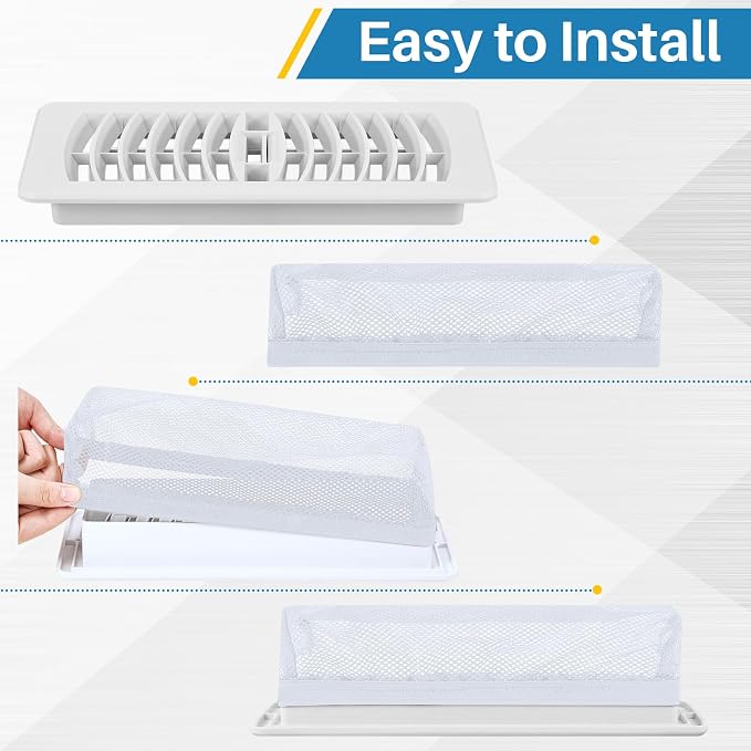 Zonon 12 Pcs Floor Register Trap Cover Vent Screen - Image 4