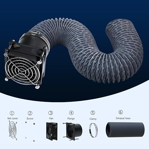 YOOPAI Fan Fume Extraction Kit for 3D Printer Enclosure, Exhaust Pipe - Image 5