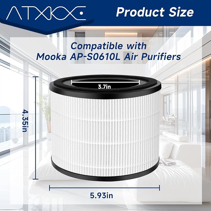 ATXKXE 2 Pack AP-S0610L Air Filter Replacement Fit - Image 2