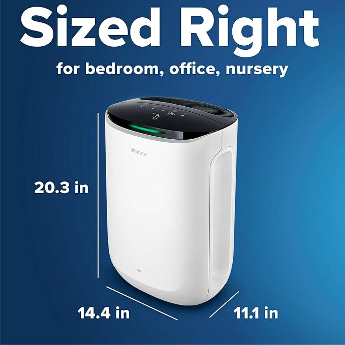 Filtrete Smart Air Purifier & Air Quality Monitor Medium Rooms, Alexa enabled - Image 2