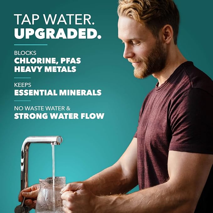 CuZn Under Sink Water Filter for Sink Faucet, 10K Gallons or 1 Year Filtration - Image 3