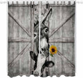 Funny Farm Animals Living Room Curtains 84 Inch Length, Window Curtains Tab Top by Unknown