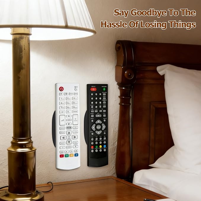 Ninsula 4 Pack Magnetic Remote Control Holder Wall Mount, No Drill - Image 7
