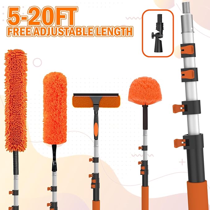 LAANPOLE 26FT High Reach Duster Cleaning Kit - Image 8