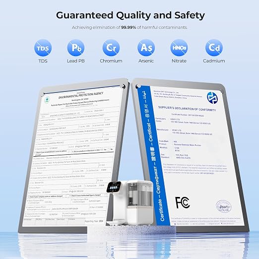 Countertop Reverse Osmosis Water Filter, UV 6 Stage RO Filtration System - Image 4