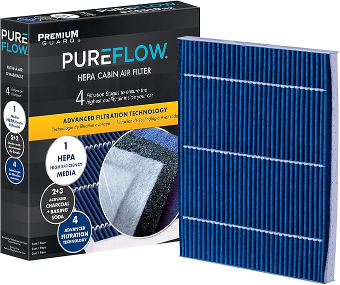 PUREFLOW PC99273HX HEPA Cabin Air Filter | Fits 2017-2022 Kia Niro 1.6L; by PremiumGuard