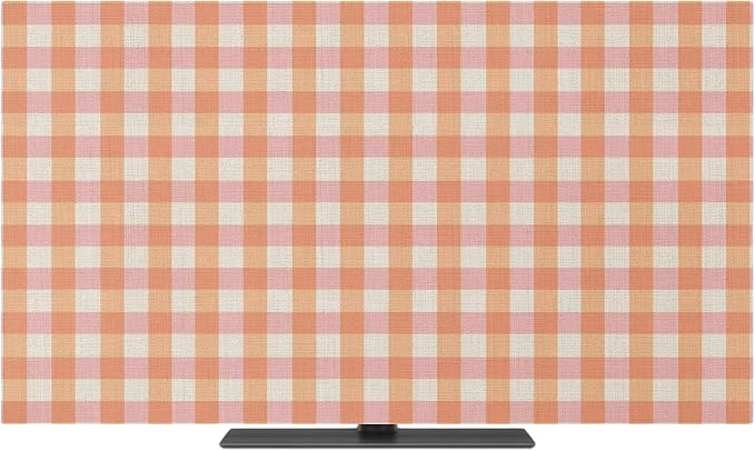Rustic Vintage Buffalo Plaid Indoor TV Cover, Elastic TV Screen Protector by Unknown