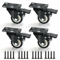 Alise Caster Wheels, Steel Core Rubber Heavy Duty Casters, Polyurethane Foam No by Alise