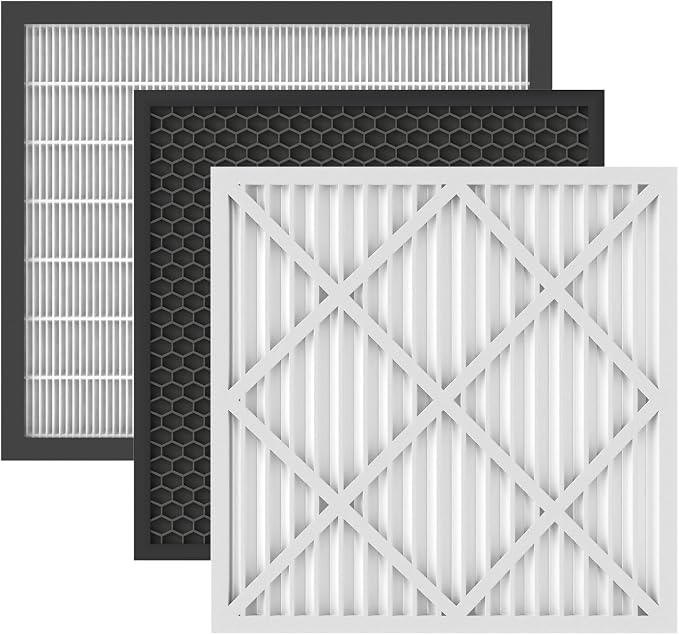 3-Stage Filters Replacement Set, Include MERV-10 Prefilter, Carbon and Hepa by Xtreway