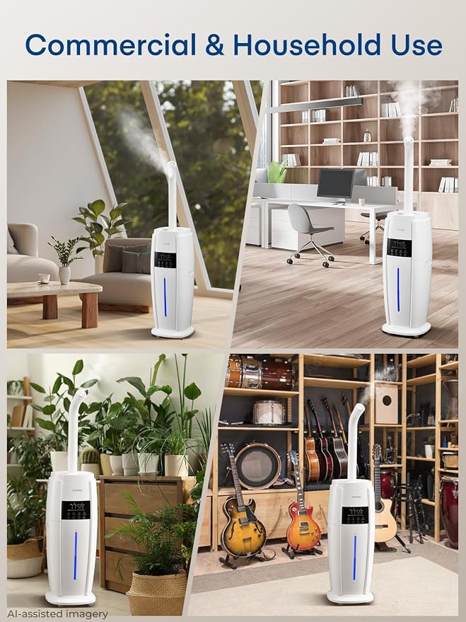 FOHERE 4.8Gal/18L Humidifier Large Room, Commercial, Whole House Cover up to - Image 8