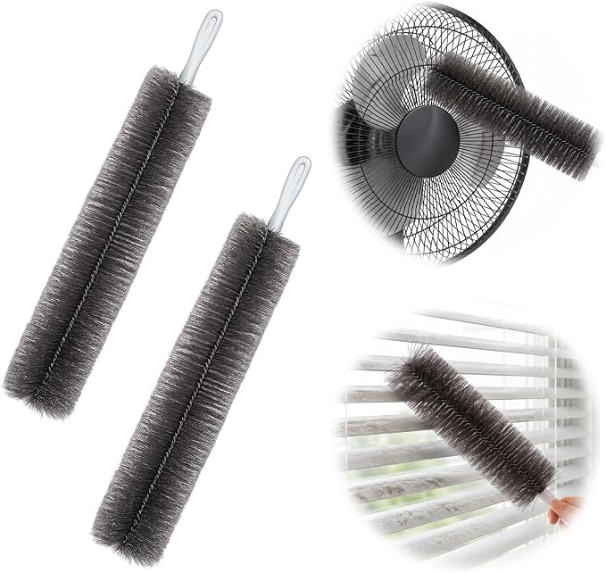 Bendable Microfiber Head, 2026 New Fan Cleaning Brush Reusable Dust Remover by Unknown