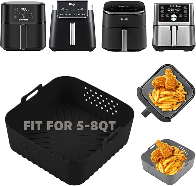 LYHOLKEER Air Fryer Liners Silicone by LYHOLKEER