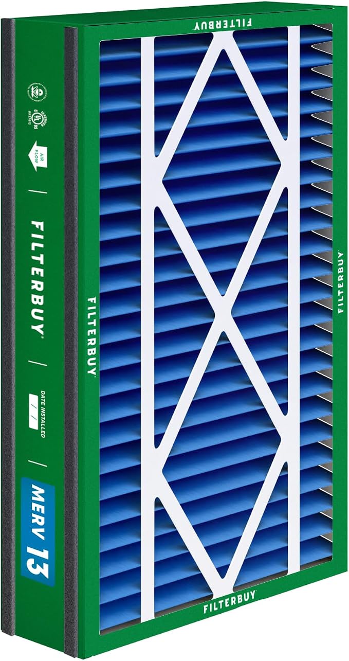 Filterbuy 16x25x5 Air Filter MERV 13 Optimal Smoke & Allergy Defense, - Image 8