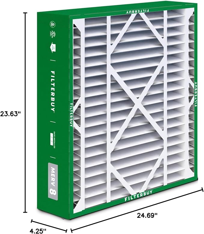 Filterbuy 24x25x5 Air Filter MERV 8 Essential Dust & Allergy Defense, - Image 10