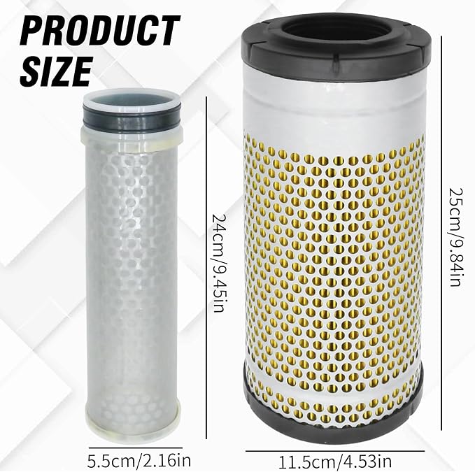 WA10890 Air Filter Replacement for Yanmar Excavators VIO50-6A Replacement for - Image 4